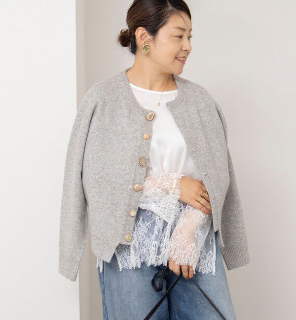 NOLLEY'S「【TORRAZZO DONNA】【林(mayumi_nol)別注】ビジューカーディガン」|カーディガン|