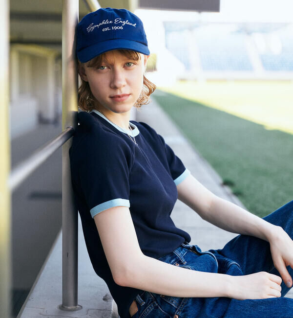 GYMPHLEX「Gymphlex | リンガーTシャツ WOMEN」|Tシャツ・カットソー|NAVY