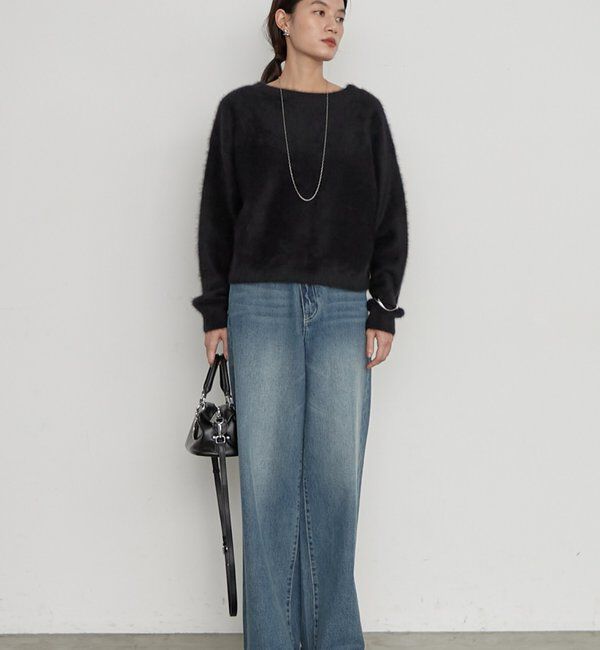  「《前後着用可》ファーカシミヤ2WAYカーディガン」|ニット・セーター|