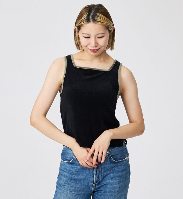 Rouge vif「【Keena/キーナ】ベルベットタンクトップス/トップス/ベロア/レイヤード【W」|キャミソール|