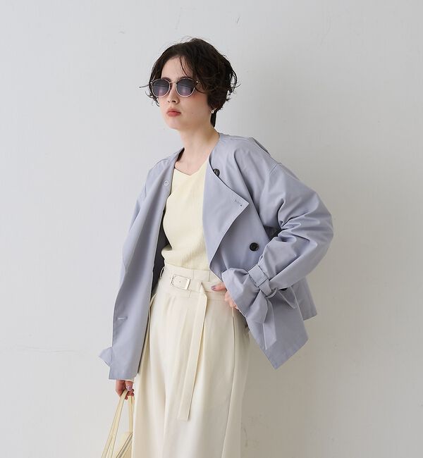 Rouge vif「【一部店舗限定】ドレープスリットスリーブリブニット【予約】」|ニット・セーター|