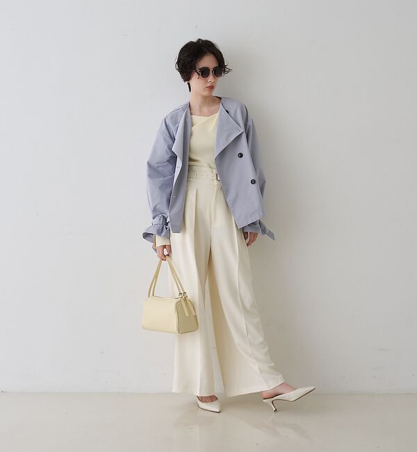 Rouge vif「【一部店舗限定】ドレープスリットスリーブリブニット【予約】」|ニット・セーター|