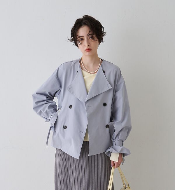 Rouge vif「【一部店舗限定】ドレープスリットスリーブリブニット【予約】」|ニット・セーター|