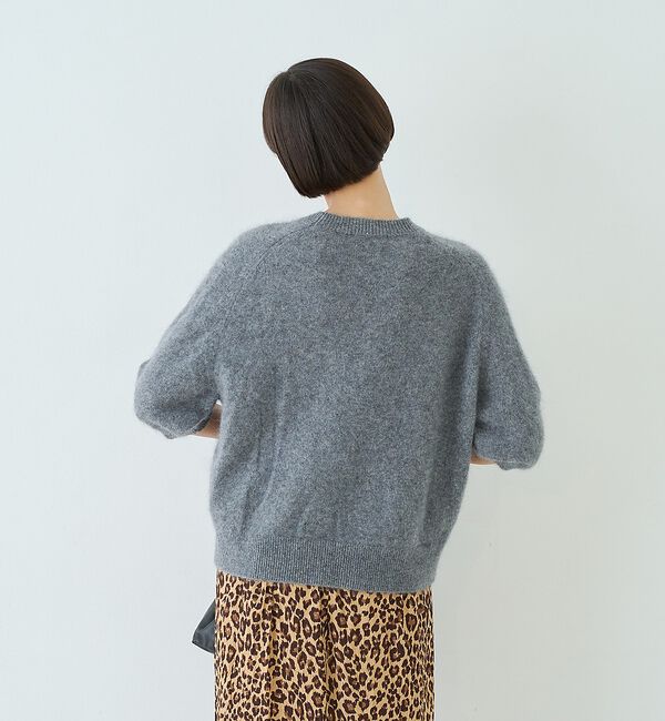 Rouge vif「カシミヤ混ウール半袖ニット」|ニット・セーター|