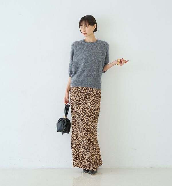 Rouge vif「カシミヤ混ウール半袖ニット」|ニット・セーター|
