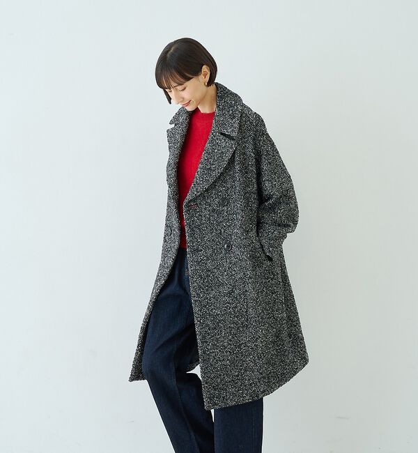 Rouge vif「カシミヤ混ウール半袖ニット」|ニット・セーター|