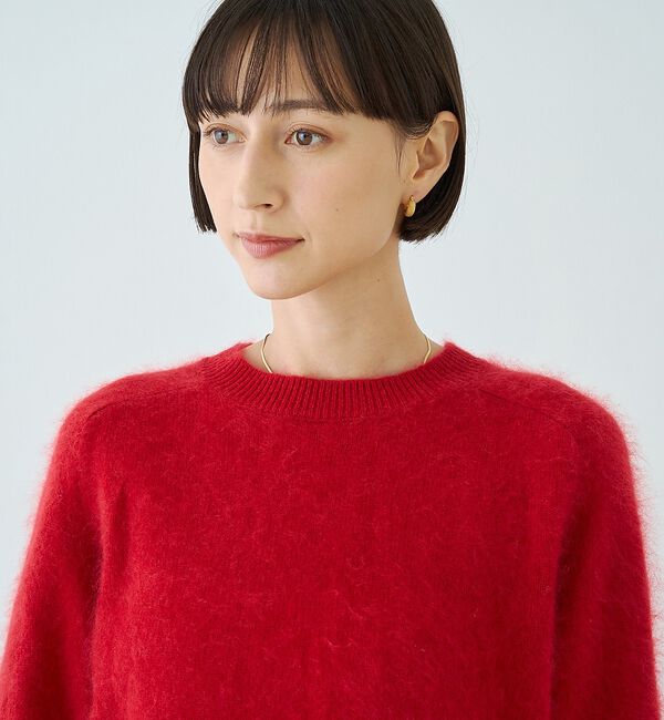 Rouge vif「カシミヤ混ウール半袖ニット」|ニット・セーター|
