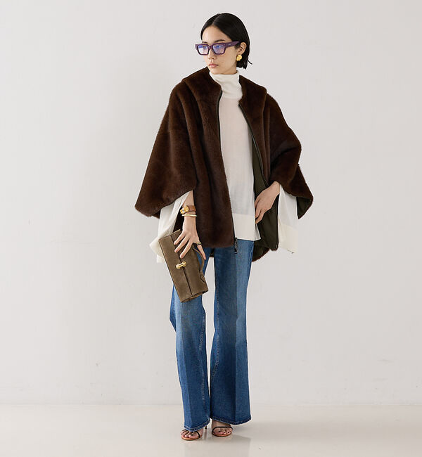 The Store by C' 「【TOTEME】SLIT SLEEVE TURTLENECK／スリットスリーブタ」|ニット・セーター|