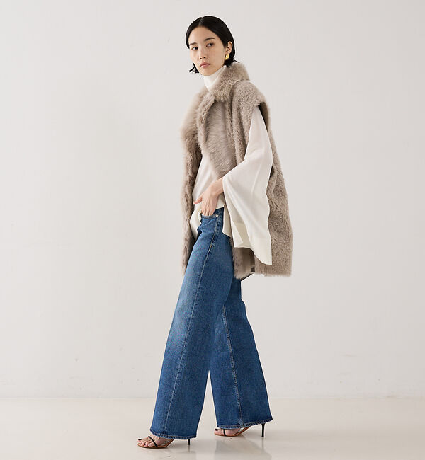 The Store by C' 「【TOTEME】SLIT SLEEVE TURTLENECK／スリットスリーブタ」|ニット・セーター|