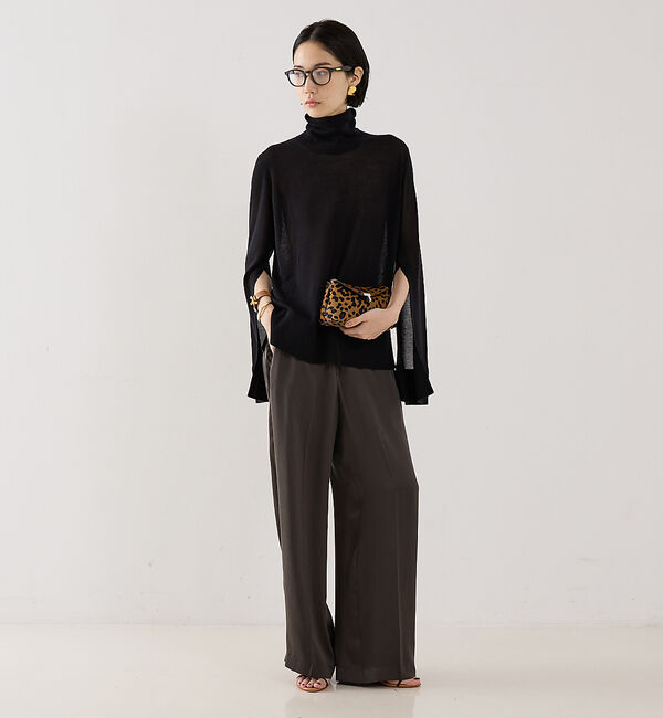 The Store by C' 「【TOTEME】SLIT SLEEVE TURTLENECK／スリットスリーブタ」|ニット・セーター|
