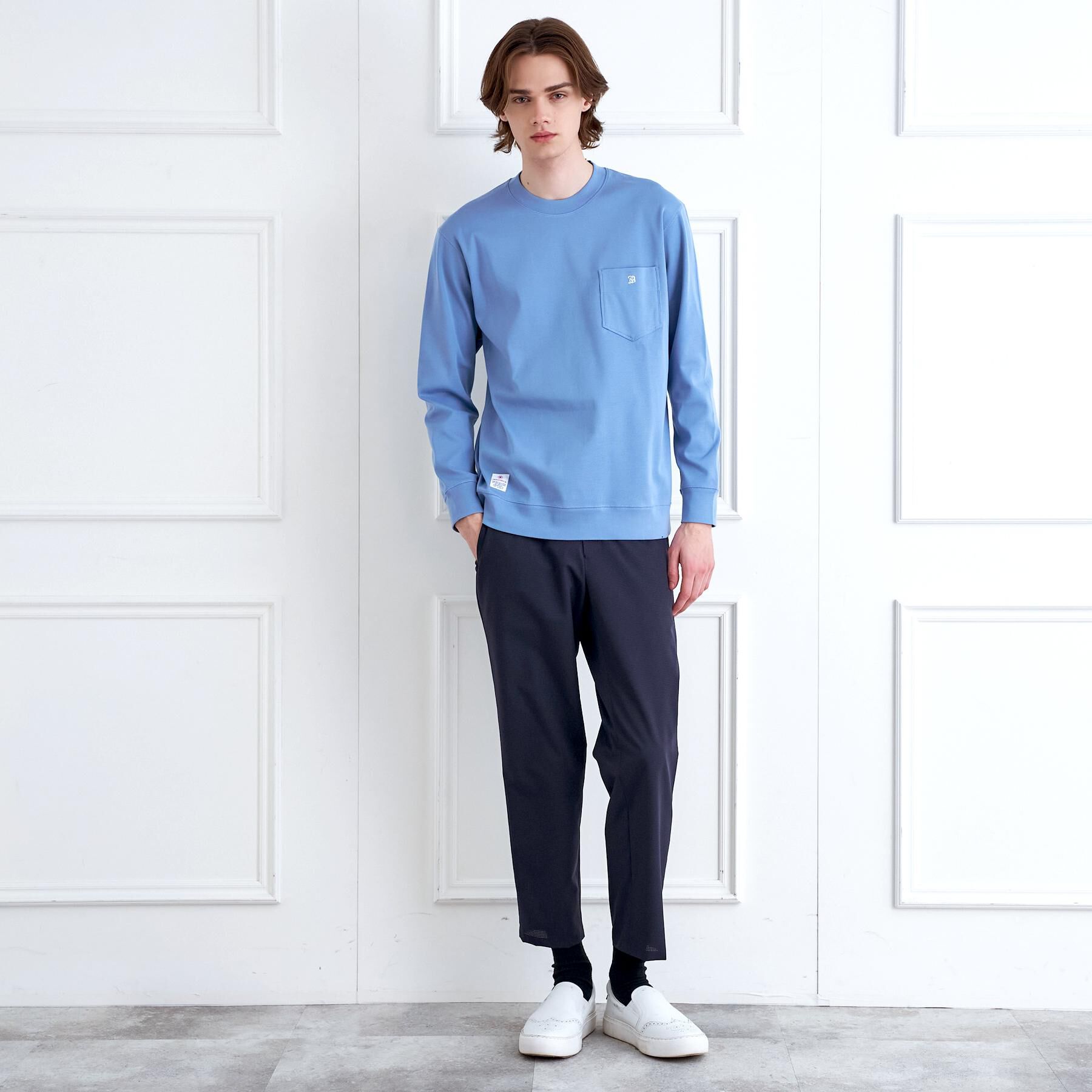 DRESSTERIOR「【抗菌防臭／UVカット／しわ防止】クールデオドラント フライスロングTシャツ」|Tシャツ・カットソー|