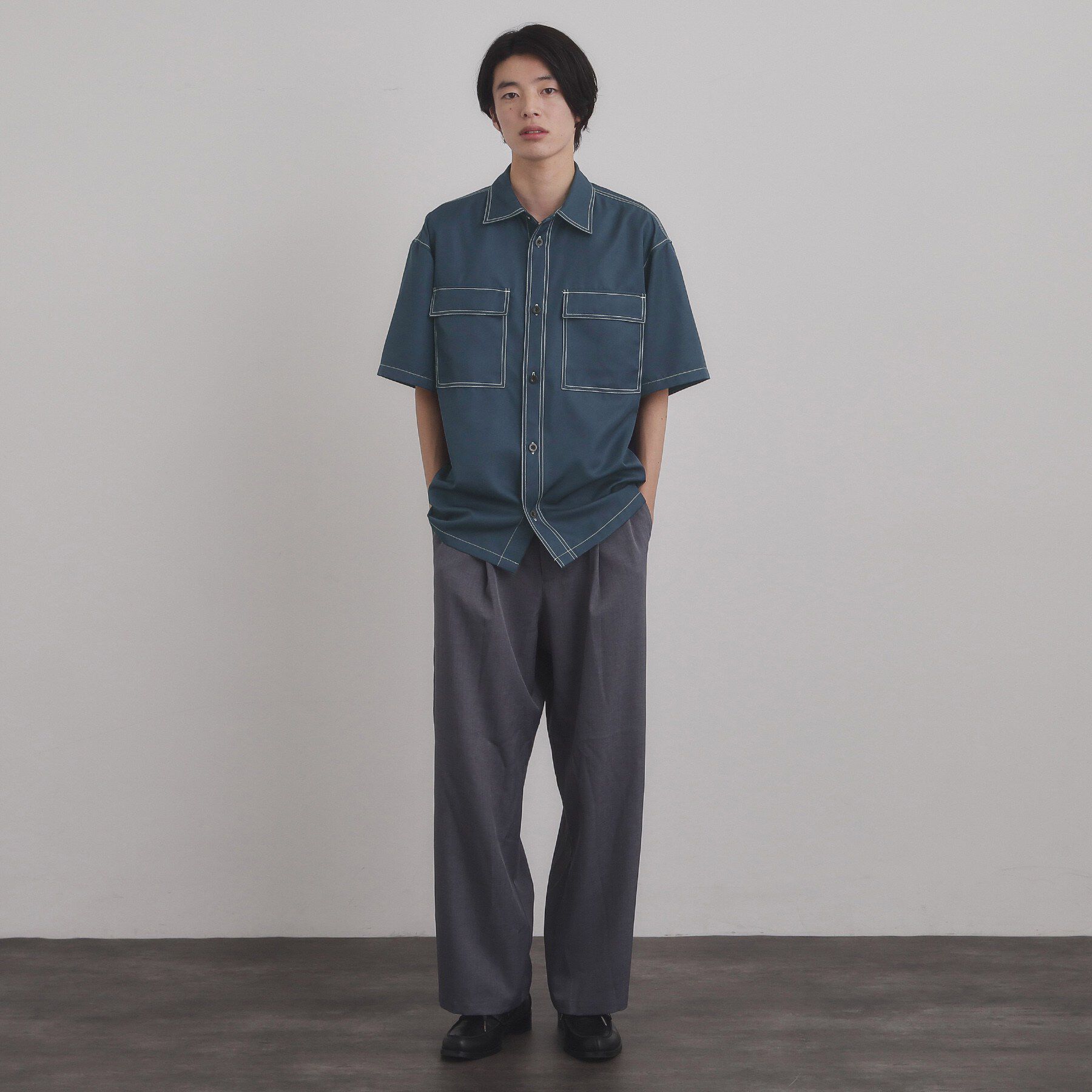tk.TAKEO KIKUCHI「配色ステッチシャツ」|シャツ・ブラウス|