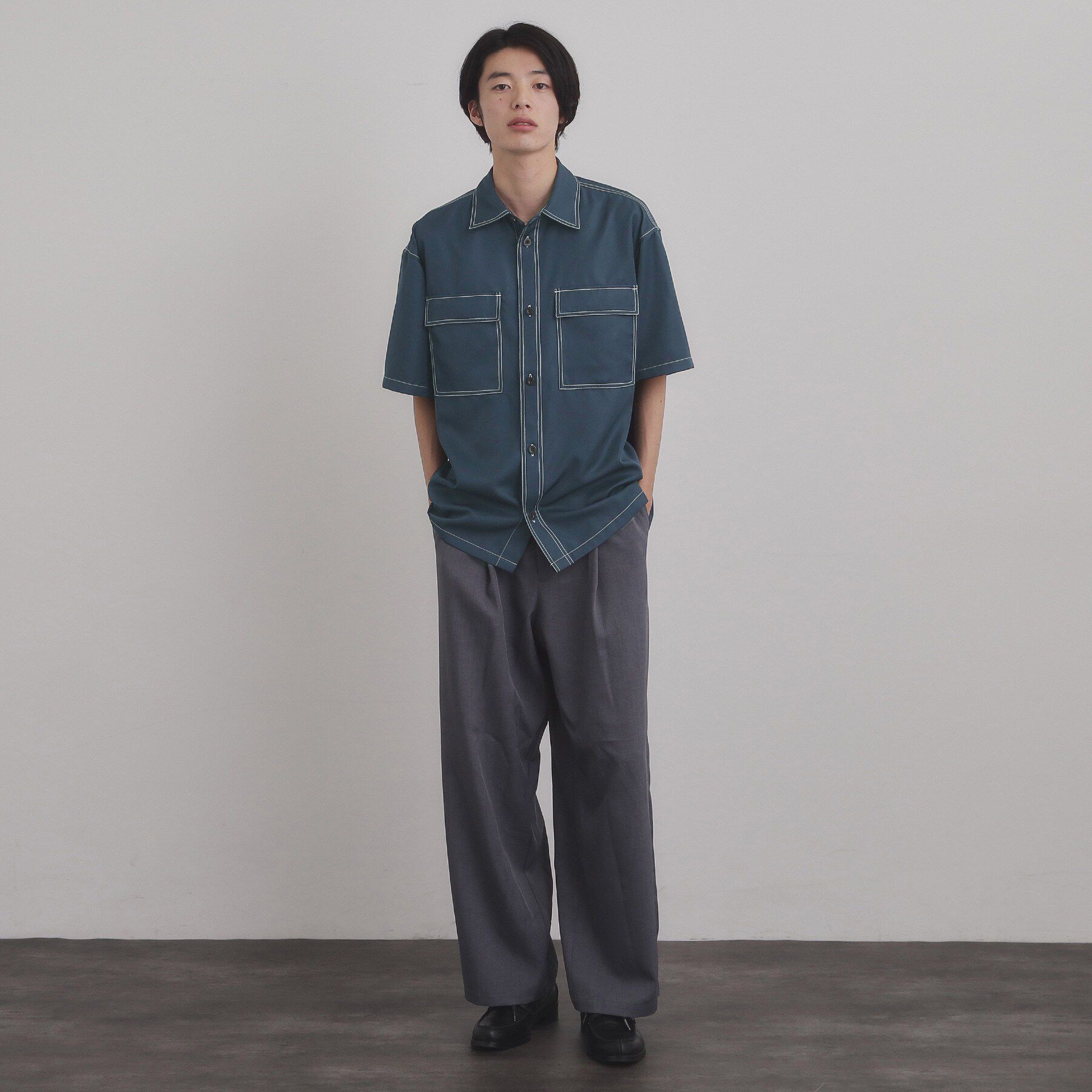 tk.TAKEO KIKUCHI「配色ステッチシャツ」|シャツ・ブラウス|