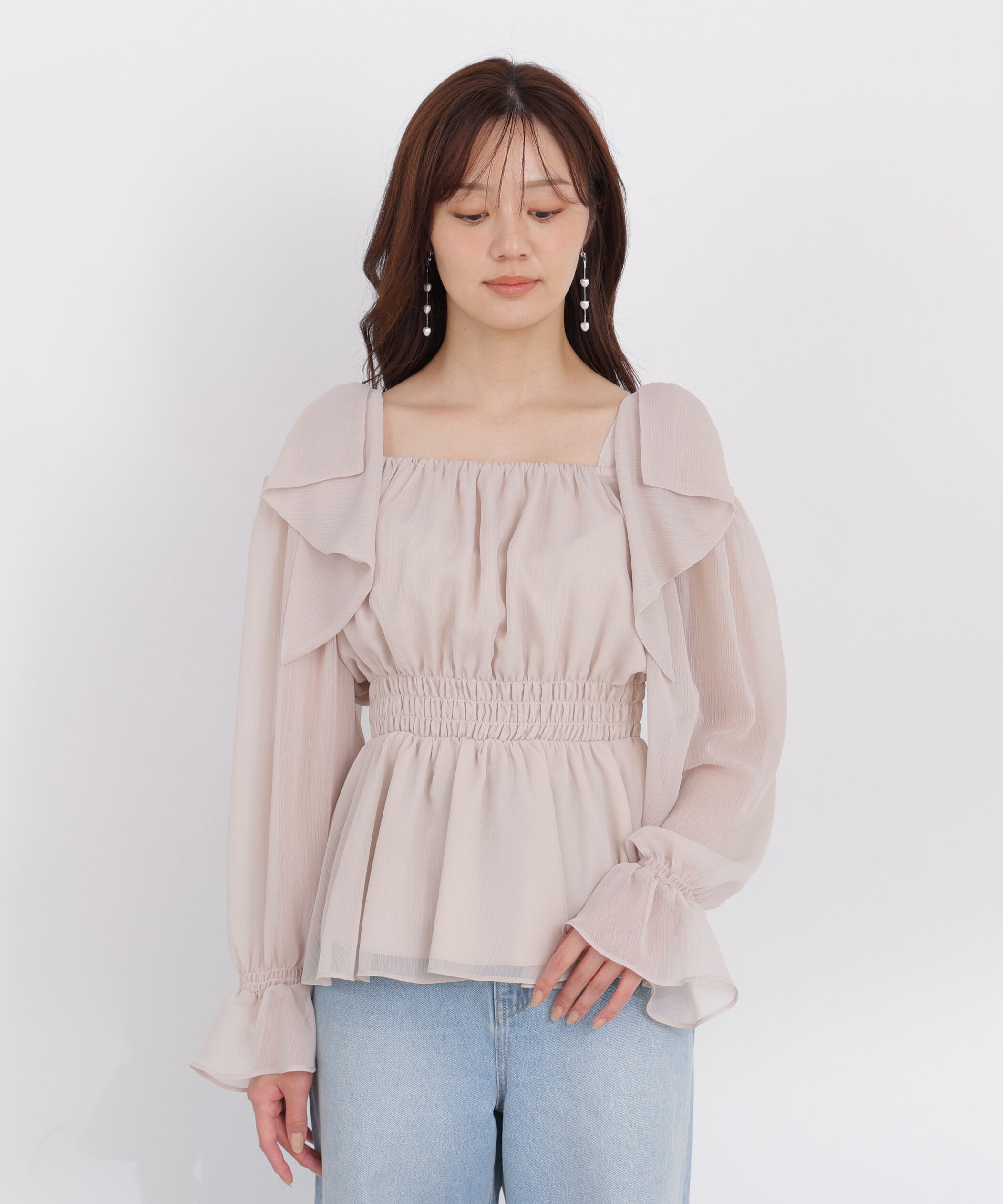 PROPORTION BODY DRESSING「ショルダーリボンブラウス」|シャツ・ブラウス|