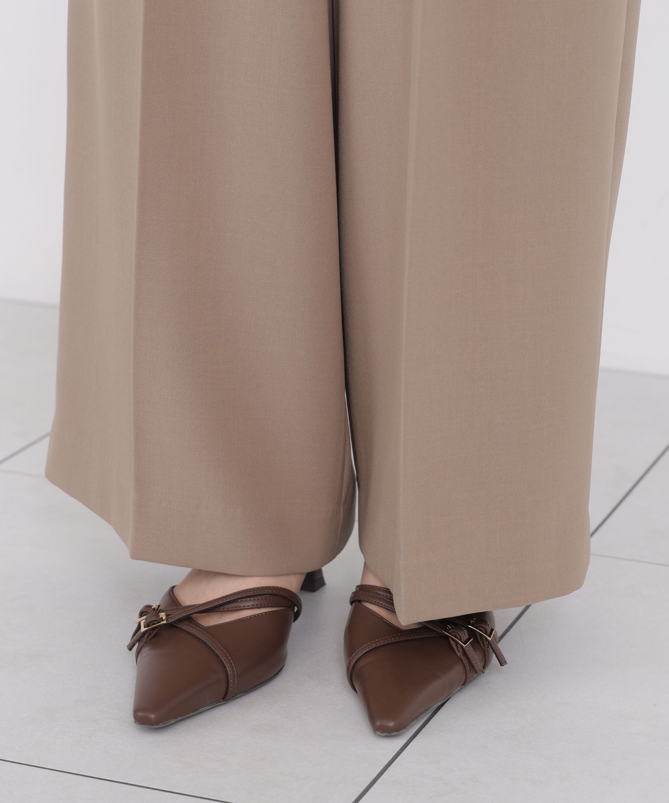PROPORTION BODY DRESSING「＜a/mie＞ウエストレースワイドパンツ」|その他|