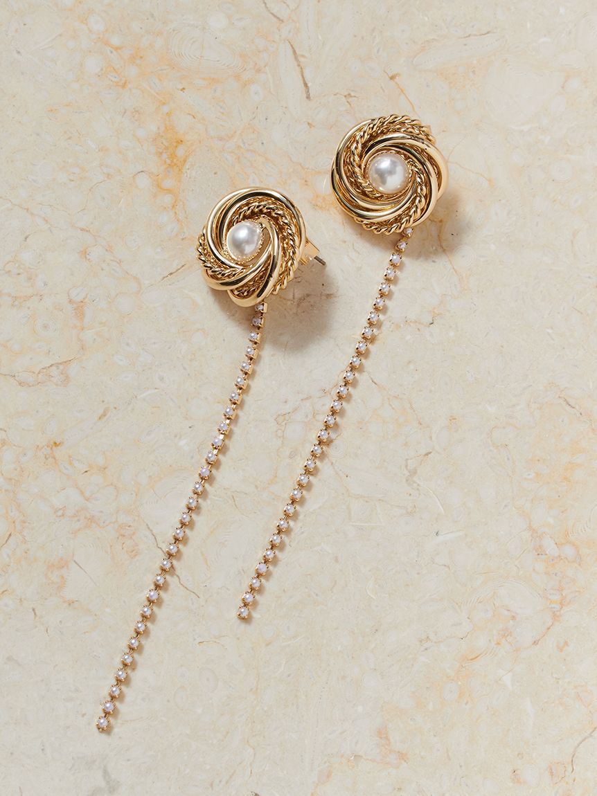SNIDEL「ヴィンテージライクモチーフピアス」|ピアス|WHT
