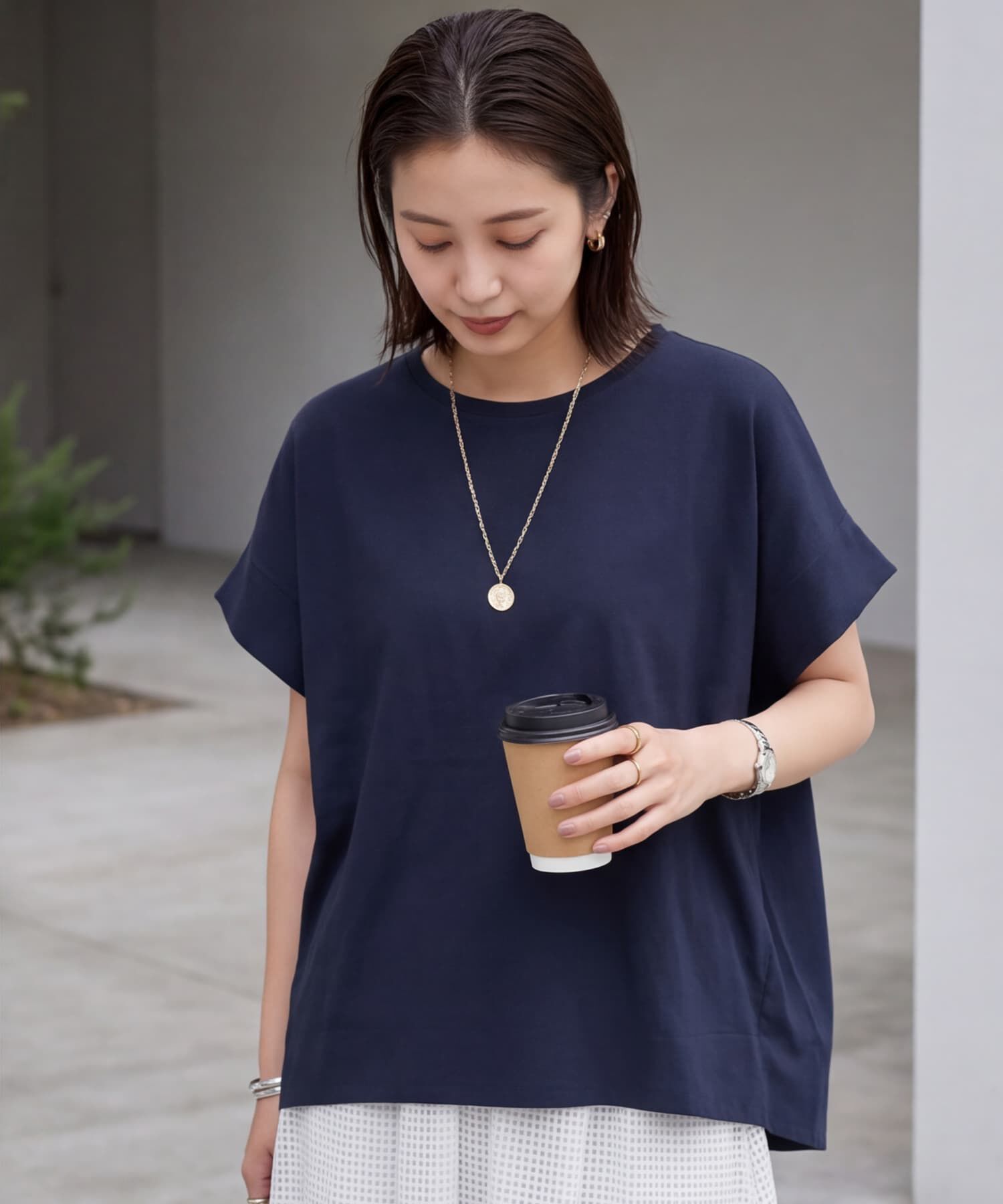 STYLE DELI「60cmチェーンコインパーツネックレス」|ネックレス|