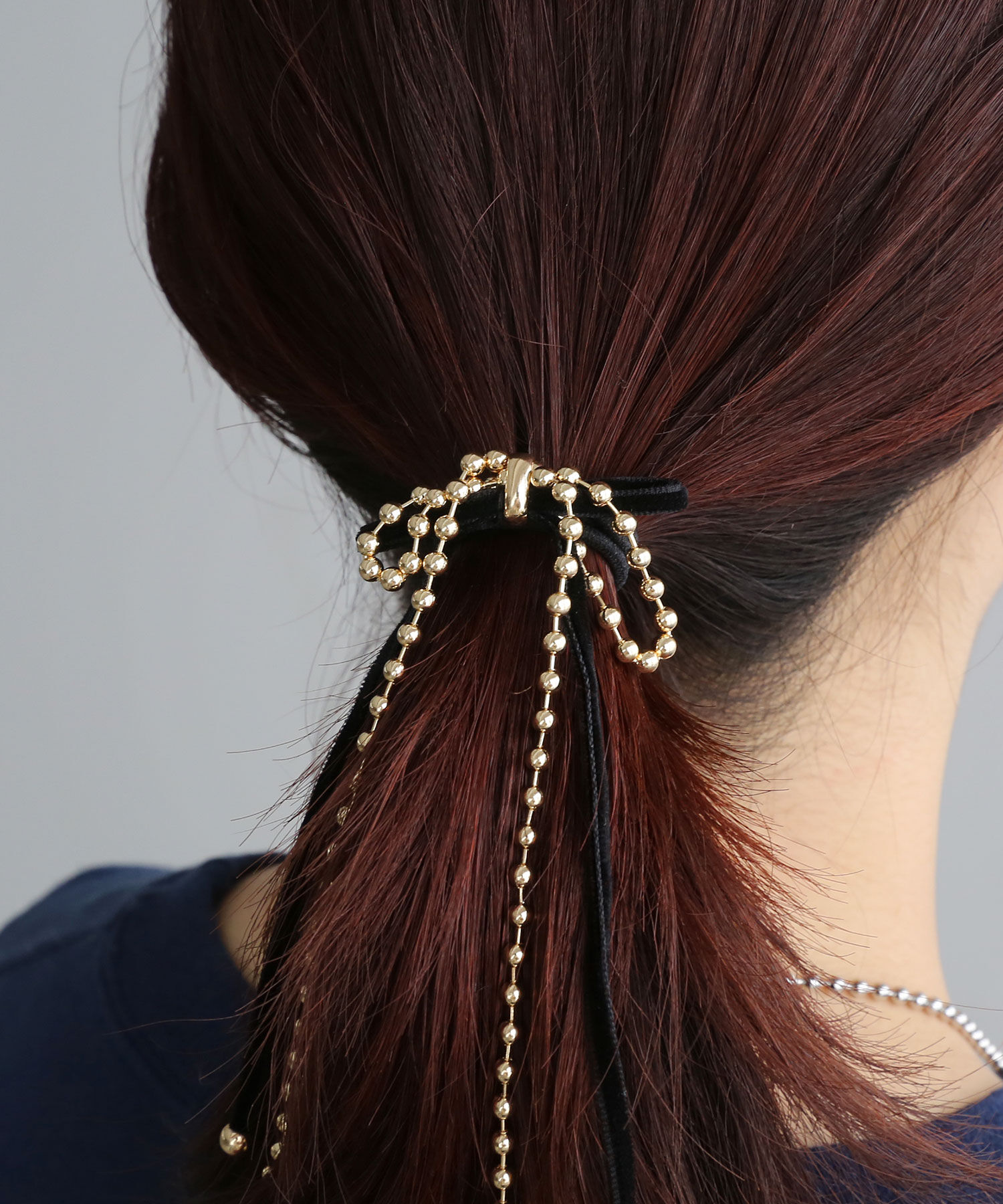 colleca la「レイヤードチェーンリボンヘアカフ/ヘアフック」|その他|