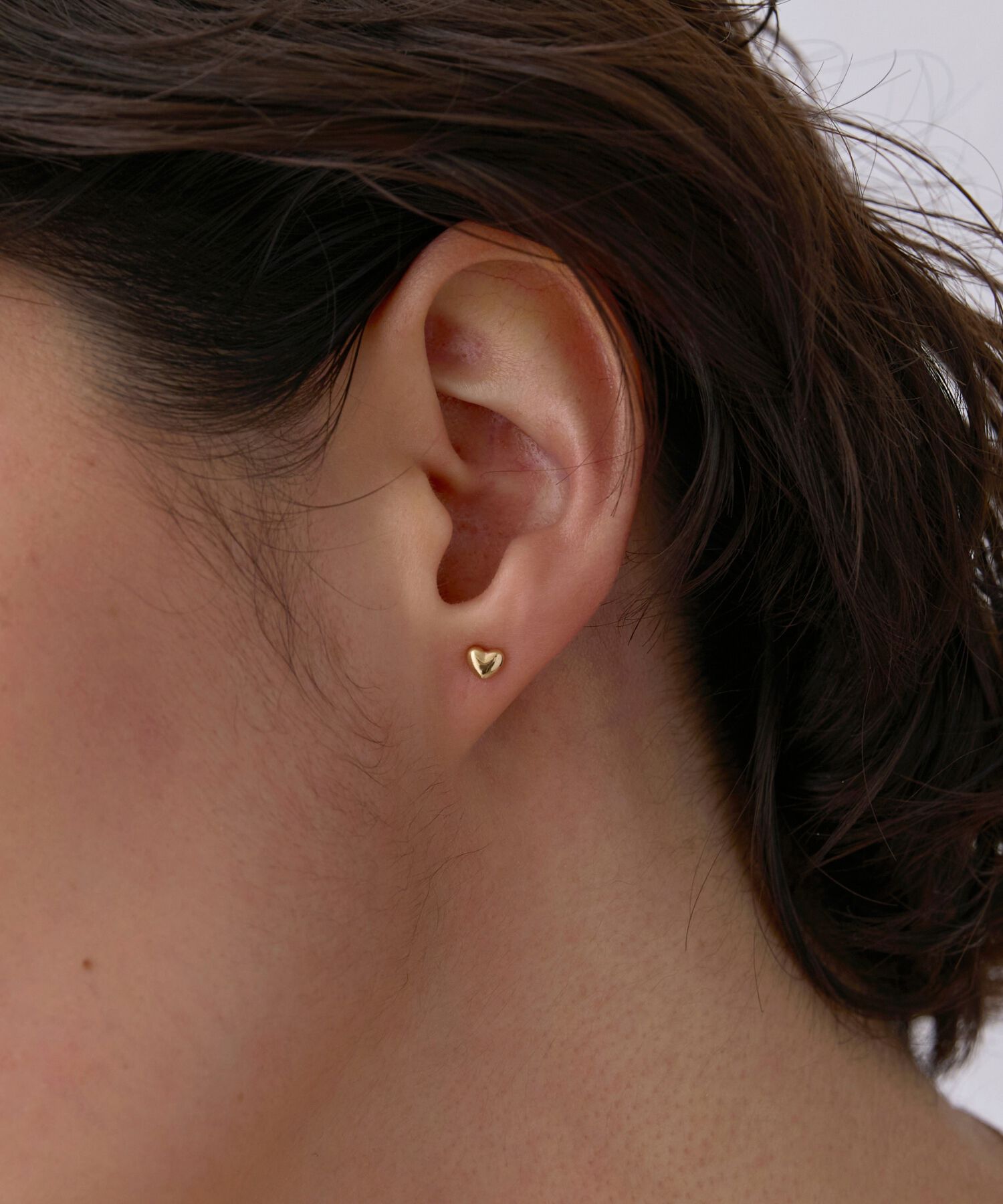 JUPITER「【K10】ハートモチーフピアス　ゴールド」|ピアス|