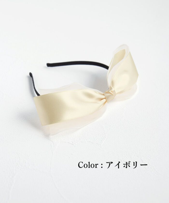 BACKYARD FAMILY「リボン カチューシャ キッズ 通販 Rora ローラ シエル 髪飾り 髪留め 髪どめ」|カチューシャ|