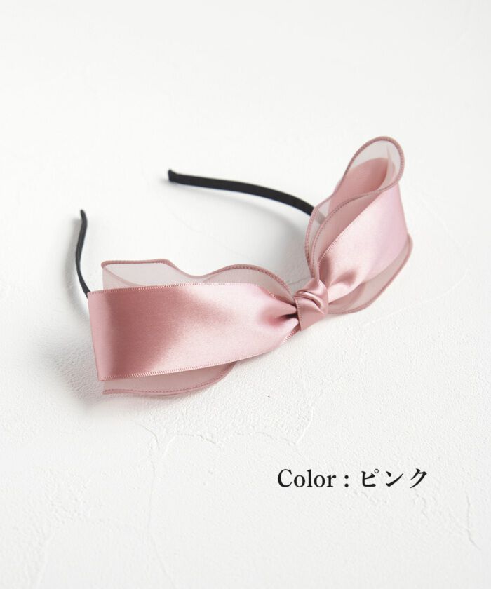 BACKYARD FAMILY「リボン カチューシャ キッズ 通販 Rora ローラ シエル 髪飾り 髪留め 髪どめ」|カチューシャ|