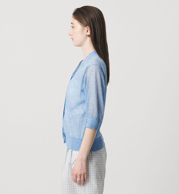 UNITED ARROWS「シアー Vネック カーディガン ‐ウォッシャブル‐」|カーディガン|
