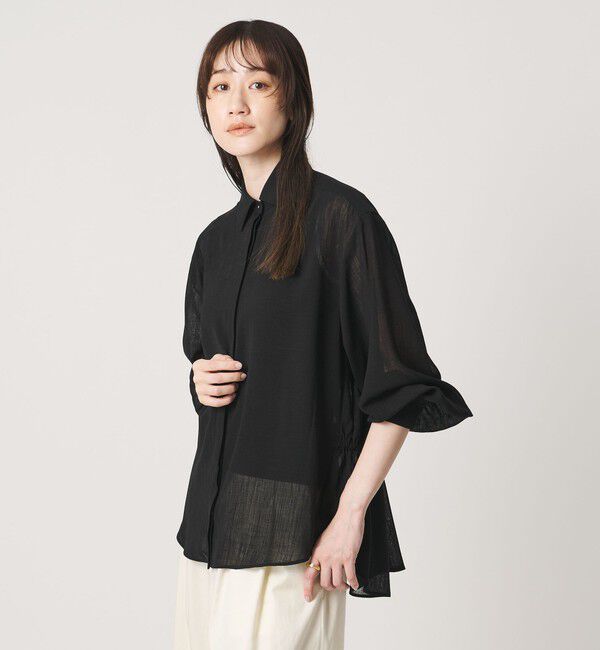 UNITED ARROWS「スラブ シアー シャツ ‐ウォッシャブル‐」|シャツ・ブラウス|