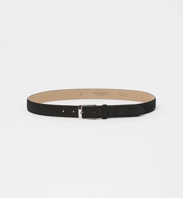 UNITED ARROWS「＜SOVEREIGN＞ イタリアン スエード ベルト」|ベルト|BLACK
