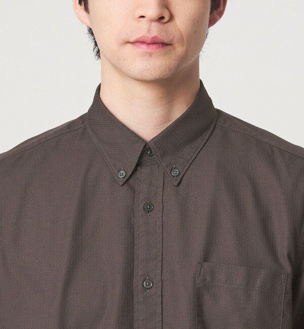 UNITED ARROWS green label relaxing「サッカー ドビー ボタンダウン 半袖 シャツ」|ポロシャツ|