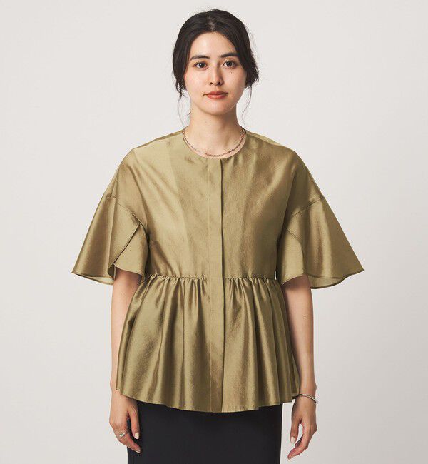 UNITED ARROWS green label relaxing「［size SHORTあり］ブライトシアー ショートスリーブ ジャケット」|ノーカラージャケット|