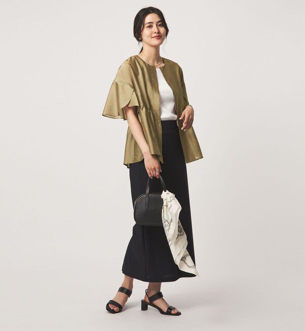 UNITED ARROWS green label relaxing「［size SHORTあり］ブライトシアー ショートスリーブ ジャケット」|ノーカラージャケット|