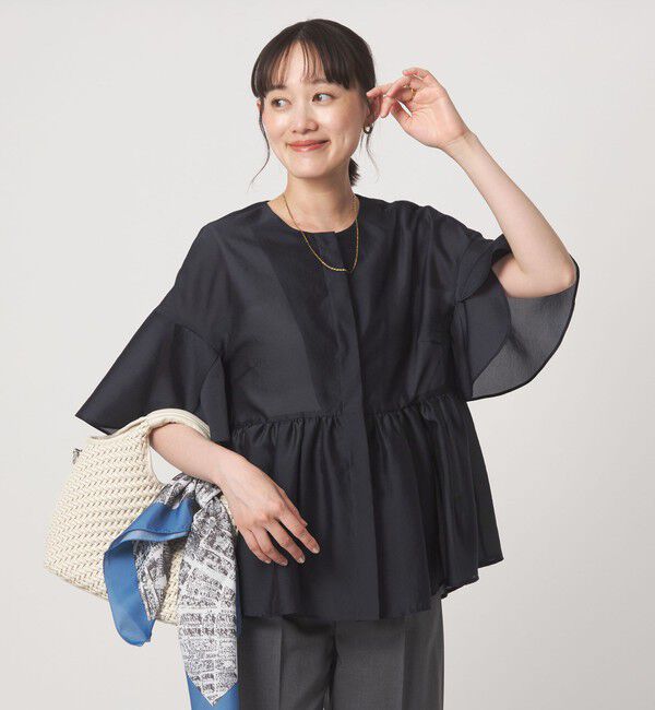 UNITED ARROWS green label relaxing「［size SHORTあり］ブライトシアー ショートスリーブ ジャケット」|ノーカラージャケット|
