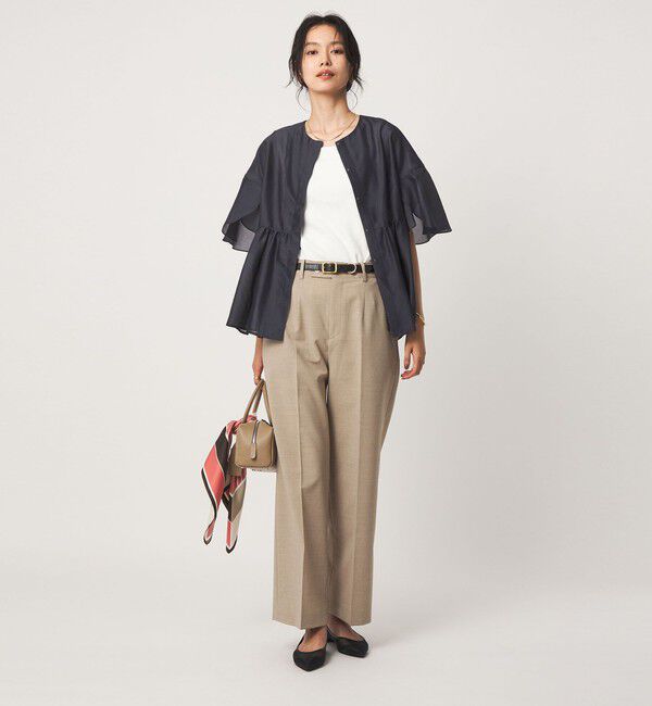 UNITED ARROWS green label relaxing「［size SHORTあり］ブライトシアー ショートスリーブ ジャケット」|ノーカラージャケット|