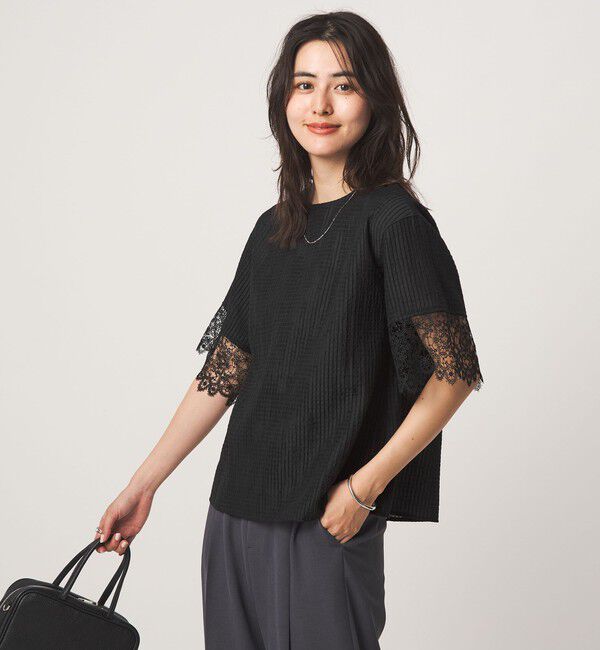 UNITED ARROWS green label relaxing「シアー チェック ブラウス」|シャツ・ブラウス|