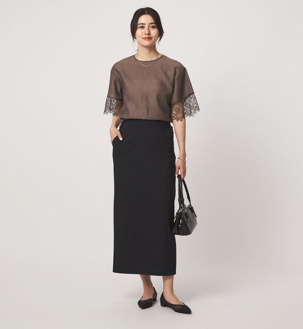UNITED ARROWS green label relaxing「シアー チェック ブラウス」|シャツ・ブラウス|