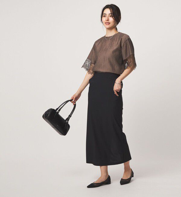 UNITED ARROWS green label relaxing「シアー チェック ブラウス」|シャツ・ブラウス|