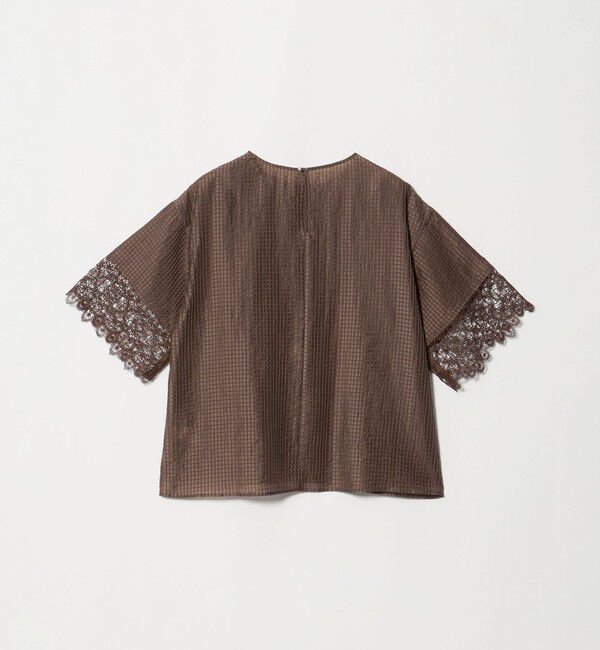 UNITED ARROWS green label relaxing「シアー チェック ブラウス」|シャツ・ブラウス|