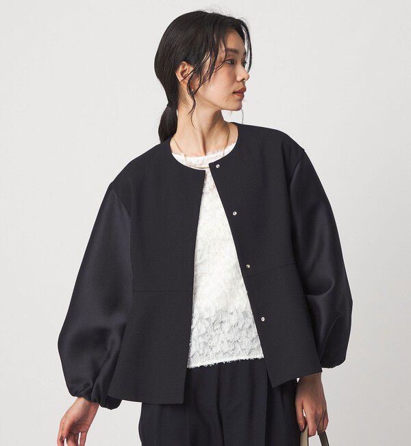 UNITED ARROWS green label relaxing「［size SHORTあり］fleurie(フルリー) フォルム ジャケット」|ノーカラージャケット|