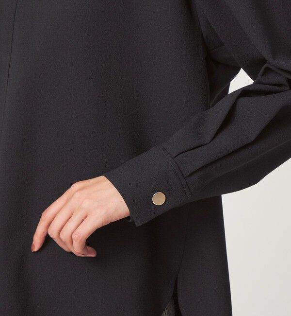 UNITED ARROWS green label relaxing「fleurie(フルリー) バック ボタン プルオーバー ブラウス」|シャツ・ブラウス|