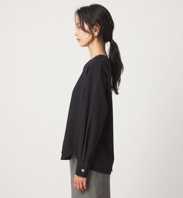 UNITED ARROWS green label relaxing「fleurie(フルリー) バック ボタン プルオーバー ブラウス」|シャツ・ブラウス|