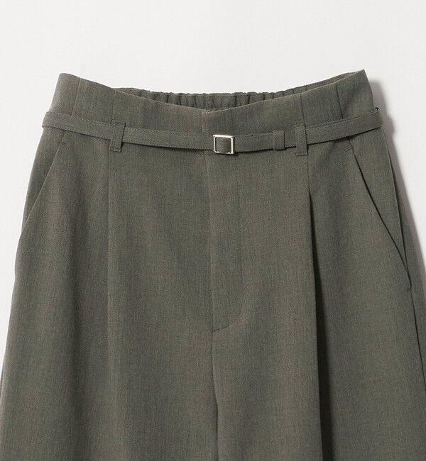 UNITED ARROWS green label relaxing「［size SHORT/TALLあり］ライト ダブルクロス ワイド パンツ」|スラックス|