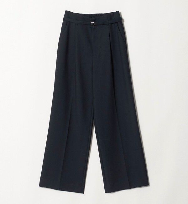 UNITED ARROWS green label relaxing「［size SHORT/TALLあり］ライト ダブルクロス ワイド パンツ」|スラックス|