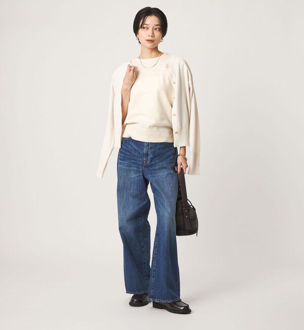 UNITED ARROWS green label relaxing「モール フレンチスリーブ プルオーバー ニット ウォッシャブル」|ニット・セーター|