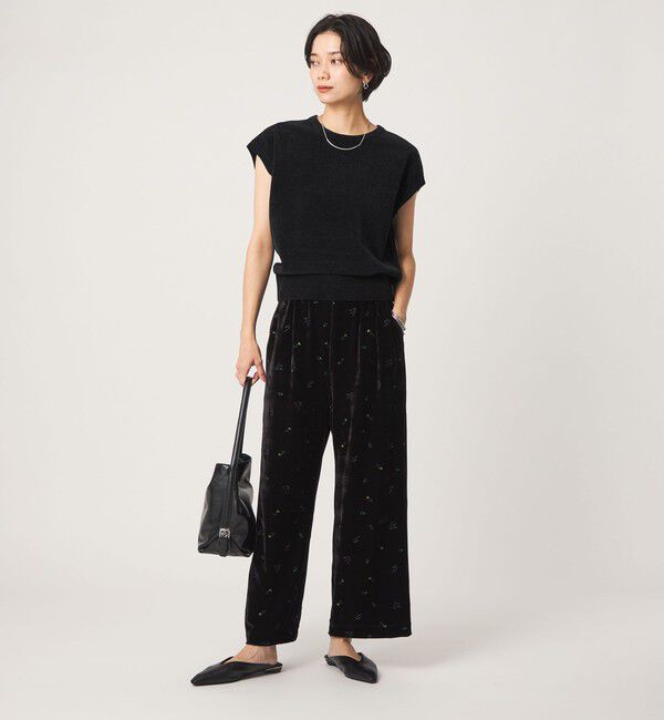 UNITED ARROWS green label relaxing「モール フレンチスリーブ プルオーバー ニット ウォッシャブル」|ニット・セーター|