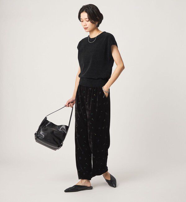 UNITED ARROWS green label relaxing「モール フレンチスリーブ プルオーバー ニット ウォッシャブル」|ニット・セーター|