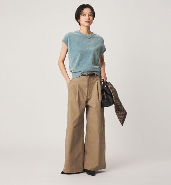 UNITED ARROWS green label relaxing「モール フレンチスリーブ プルオーバー ニット ウォッシャブル」|ニット・セーター|