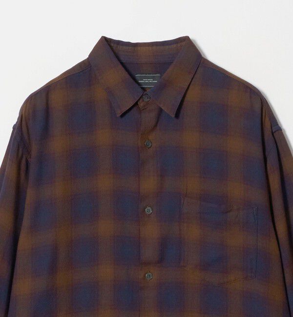 UNITED ARROWS green label relaxing「コットン レーヨン パターン ジャストルーズ レギュラーカラー 長袖 シャツ」|シャツ・ブラウス|