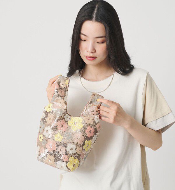BEAUTY&YOUTH UNITED ARROWS「＜HVISK＞LUMA スパンコール フラワー バッグ」|トートバッグ|