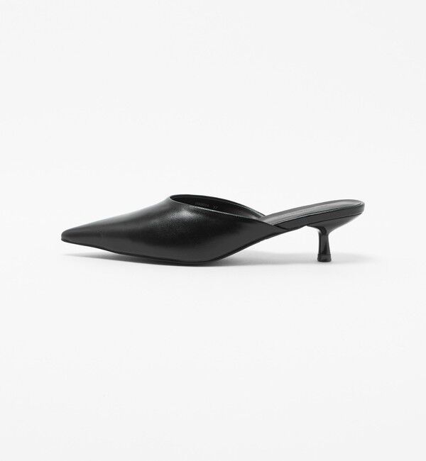 BEAUTY&YOUTH UNITED ARROWS「レザー ポインテッドトゥ ミュール」|サンダル|