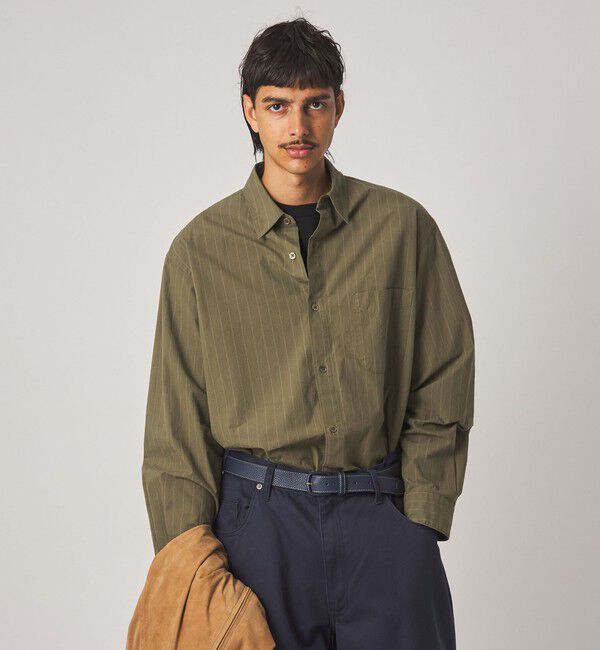 STEVEN ALAN「＜Steven Alan＞ ポプリン レギュラーカラー シャツ LOOSE」|シャツ・ブラウス|